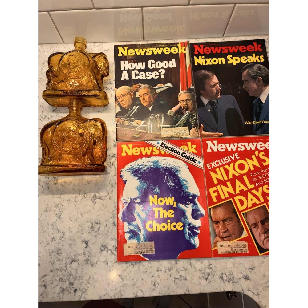 4 Newsweek Magazines Pres Richard Nixon David Frost Woodward Bernstein 1976 1977